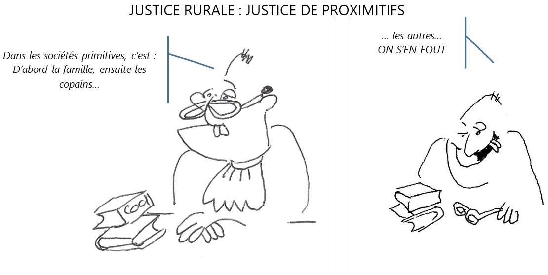 la justice rurale en France est bien plus civilisée que celle dans les sociétés 'primitives'