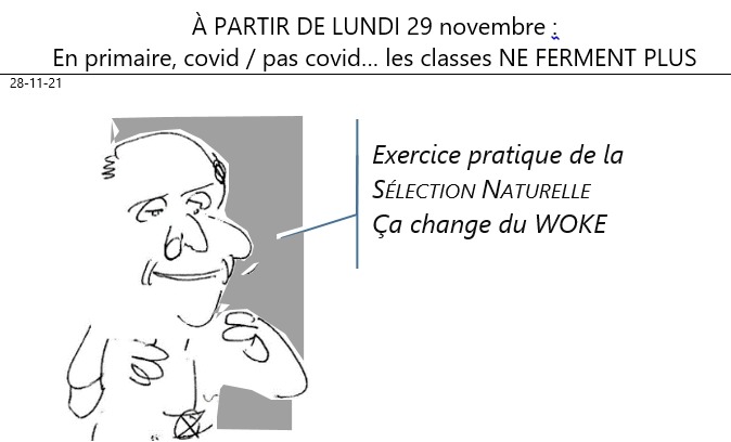 28/11/2021 : covid : les classes de primaire ne fermeront plus si un cas est détecté !