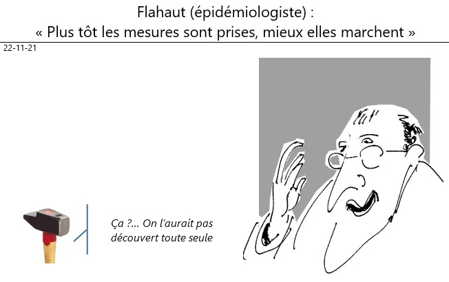 22/11/2021 : M. Falhaut (épidémiologiste) nous apprend le B-A BA de logique épidémiologiste !