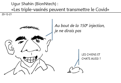 20/12/2021 : covid - ugur shahin (biontech) : trois injection du vaxin ça ne suffit pas !