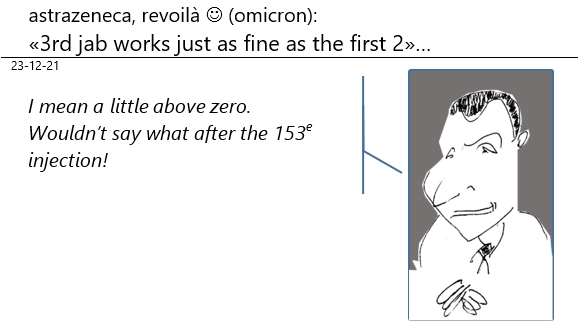 23/12/2021 : covid - astrazeneca : third injection works just as fine as the first 2!