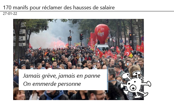27/01/22 - 170 manifs pour réclamer des hausses de salaire