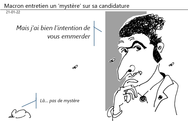 21/01/2022 : Macron entretien un (faux) 'mystère' autour de sa candidature !