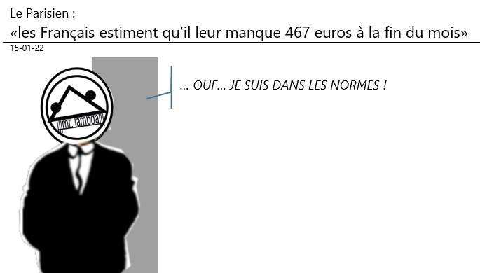15/01/2022 : Les français manquent de 475 euros chaque mois