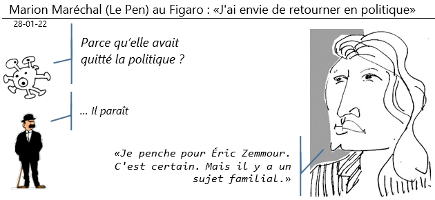 28/01/22 - Marion Maréchal (Le Pen) : «J'ai envie de retourner en politique»