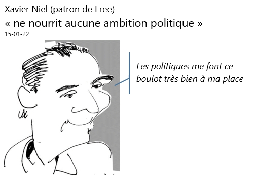 15/01/2022 : Xavier Niel ne nourrit pas d'ambition politique (en a-t-il vraiment besoin?)