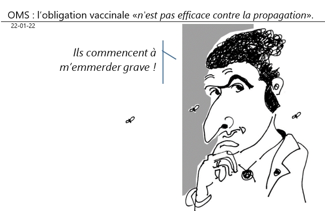 22/01/2022 : OMS : l’obligation vaccinale «n'est pas efficace contre la propagation».