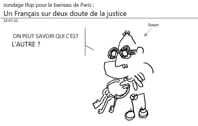 23/01/22 - sondage : un français sur deux doute de la justice