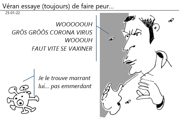 25/01/22 - Véran essaye (toujours) de faire peur…