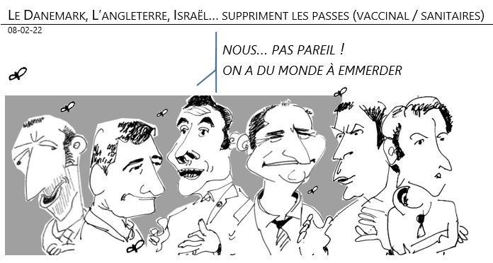 08/02/22 - Le Danemark, L’angleterre, Israël… suppriment les passes (vaccinal / sanitaires)... pas la France !