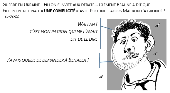 25/02/22 - guerre en Ukraine: Fillon s'invite aux débats: Clément Beaune l'accuse de complicité avec Poutine !