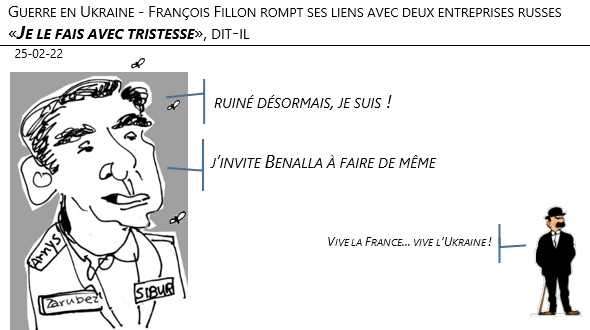 25/02/22 - guerre en Ukraine : François Fillon rompt ses liens avec deux entreprises russes… «Je le fais avec tristesse», dit-il