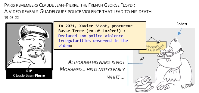 19/03/22 - Paris remembers Claude Jean-Pierre, the French George Floyd!