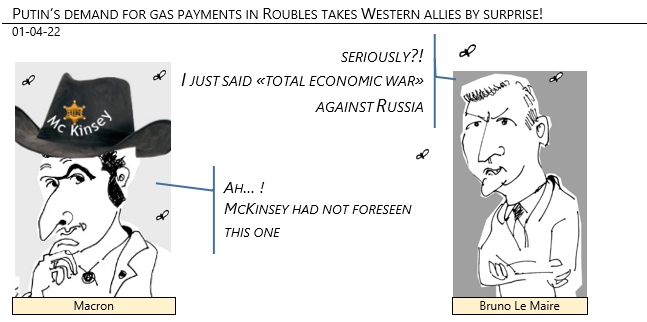 01/04/22 - Putin’s demand for gas payments in Roubles takes Western allies by surprise!