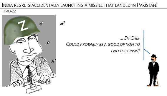 11/03/22 - India regrets accidental missile launch landing in Pakistan!