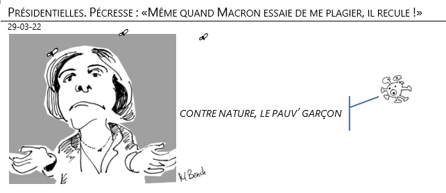 29/03/22 - Présidentielles. Pécresse : «Même quand Macron essaie de me plagier, il recule !»