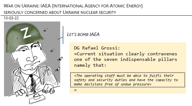 13/03/22 -War on Ukraine : AIEA - seriously concerned about Ukraine's nuclear security!