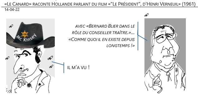 14/04/22 - Présidentielles. «Le Canard» raconte Hollande parlant du film «