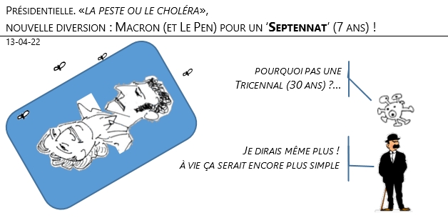 13/04/22 - Présidentielle, «la peste ou le choléra» : Tien !, 'Septennat' n'est pas mort !