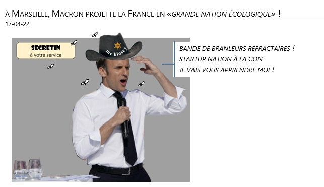 17/04/22 - Présidentielle. A Marseille, Macron projette la France en «grande nation écolo» !