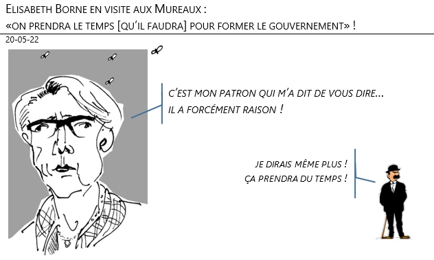 20/05/22 - Elisabeth Borne en visite aux Mureaux : «on prendra le temps [qu’il faudra] pour former le gouvernement» !
