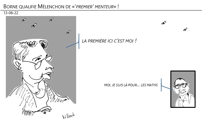 13/06/22 - Borne qualifie Mélenchon de «premier menteur» !