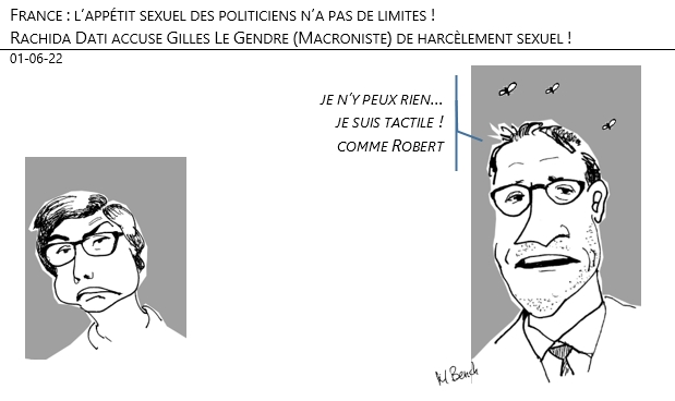 01/06/22 - France : l’appétit sexuel des politiciens n’a pas de limites ! Rachida Dati accuse Gilles Le Gendre (Macroniste) d’harcèlement sexuel !