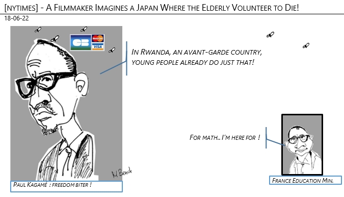 18/06/22 - [nytimes] - A Filmmaker Imagines a Japan Where the Elderly Volunteer to Die!