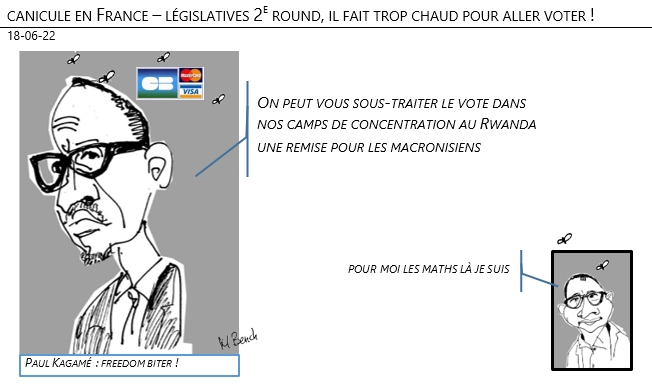 18/06/22 - canicule en France – législatives 2e round, il fait trop chaud pour aller voter !