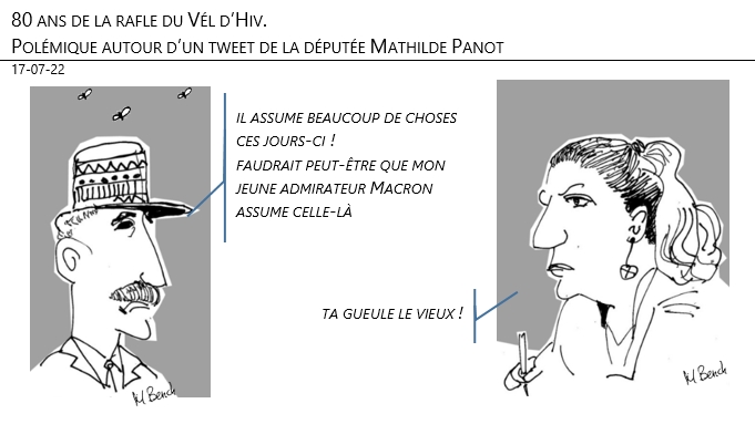 17/07/22 - 80 ans de la rafle du Vél d’Hiv. Polémique autour d’un tweet de la députée Mathilde Panot !
