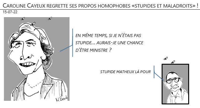 15/07/22 - Caroline Cayeux regrette ses propos homophobes «stupides et maladroits» !