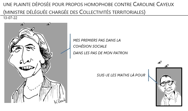 13/07/22 - Une plainte déposée, pour propos homophobes, contre Caroline Cayeux (ministre des Collectivités territoriales)