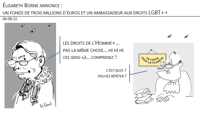04/08/22 - Élisabeth Borne annonce un fonds de trois millions d’euros et un ambassadeur aux droits LGBT+ !