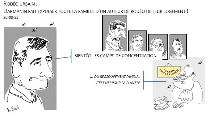 30/08/22 - Rodéo urbain : Darmanin fait expulser toute la famille d’un auteur rodéo de leur logement !