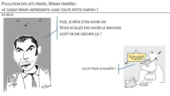 23/08/22 - Pollution des Jets privés, Véran tempère : «L’usage privé» représente «une toute petite partie» !
