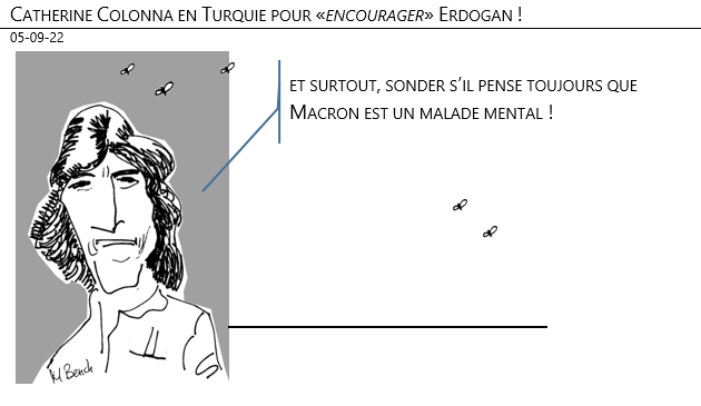05/09/22 - Catherine Colonna (diplomatie) en Turquie pour «encourager» Erdogan !