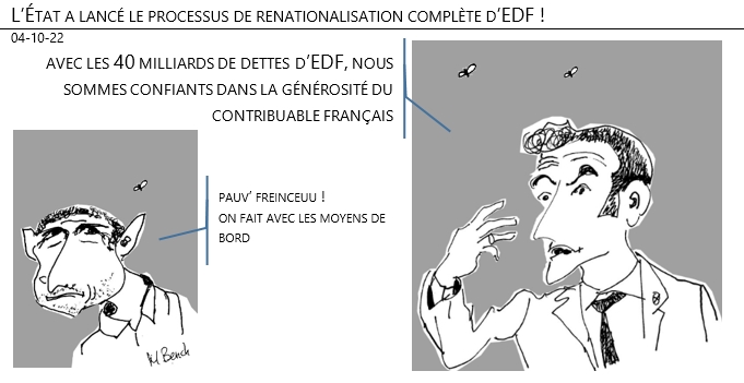 04/10/22 - L’État a lancé le processus de renationalisation complète d’EDF !