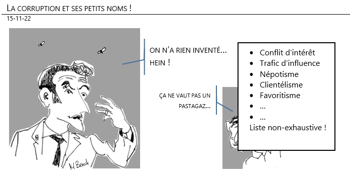 15/11/2022 - La corruption et ses petits noms !