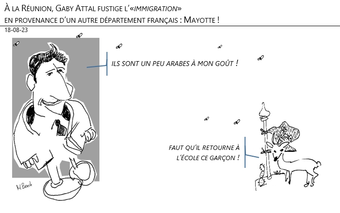 18/08/2023 – À la Réunion, Gaby Attal fustige la «migration» en provenance d’un autre département français : Mayotte !