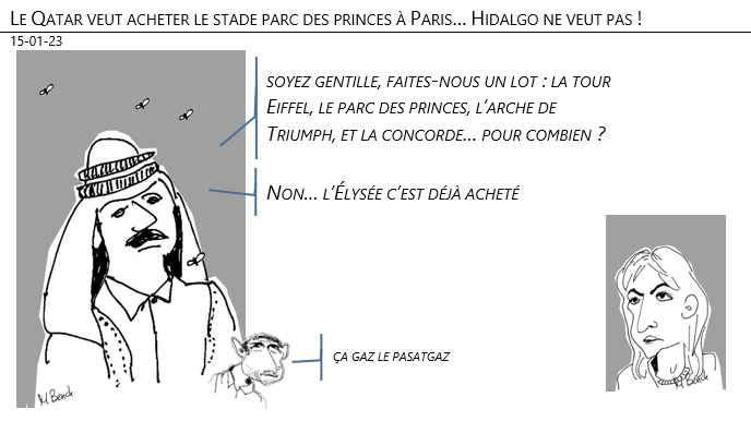 15/01/2023 - Le Qatar veut acheter le stade parc des princes à Paris… Hidalgo ne veut pas !