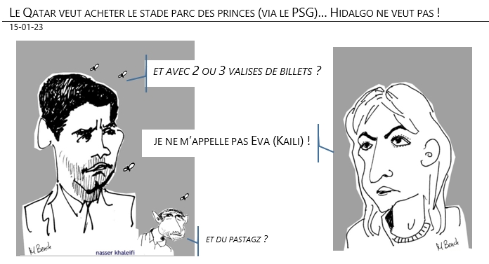 15/01/2023 - Le Qatar veut acheter le stade parc des princes (via le PSG)… Hidalgo ne veut pas !