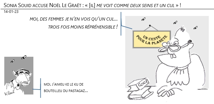 14/01/2023 - Sonia Souid accuse Noël Le Graët : « [il] me voit comme deux seins et un cul » !