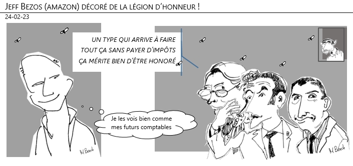24/02/2023 – Jeff Bezos (amazon) décoré de la légion d’honneur !