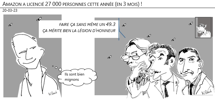 20/03/2023 – Amazon a licencié 27 000 personnes cette année (en 3 mois) !
