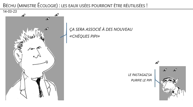 14/03/2023 – Béchu (ministre Écologie) : les eaux usées pourront être réutilisées !
