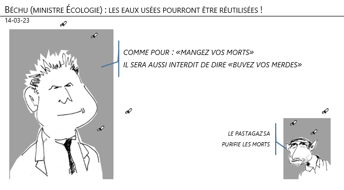 14/03/2023 – Béchu (ministre Écologie) : les eaux usées pourront être réutilisées !