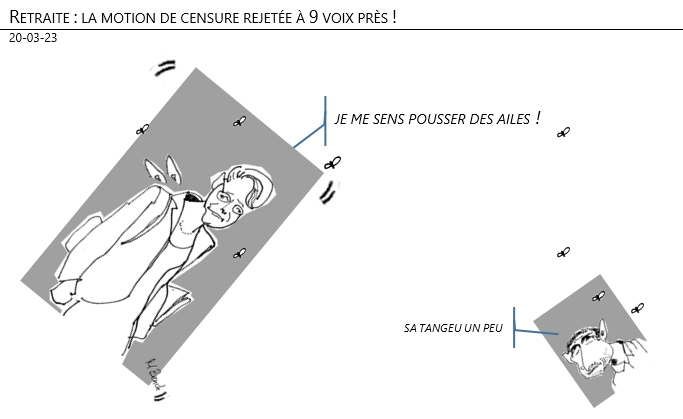 20/03/2023 – Retraite : la motion de censure rejetée à 9 voix près !