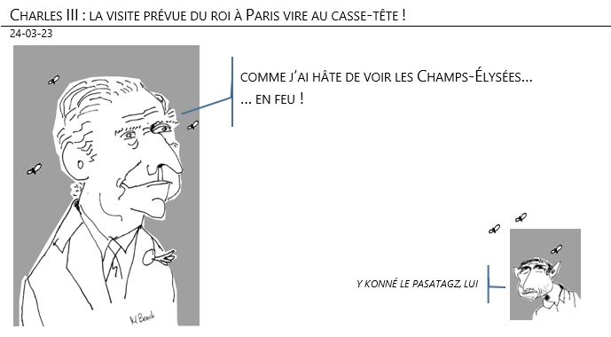 24/03/2023 – Charles III : la visite prévue du roi à Paris vire au casse-tête !