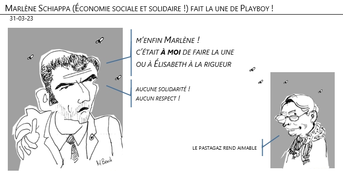 31/03/2023 – Marlène Schiappa (Économie sociale et solidaire !) fait la une de Playboy !