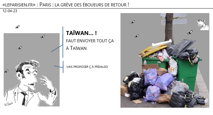12/04/2023 – «leparisien.fr» : Paris : la grève des éboueurs de retour !